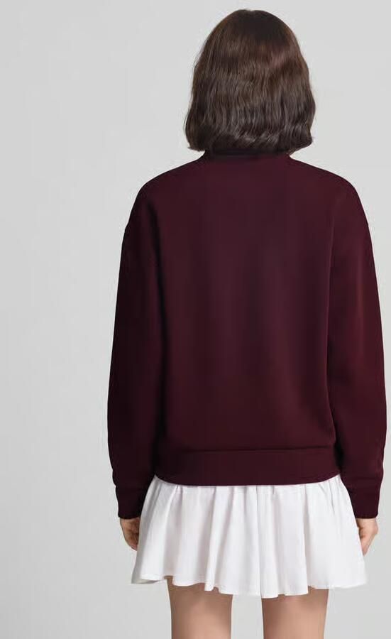 Lacoste relaxed fit sweatshirt van katoenmix