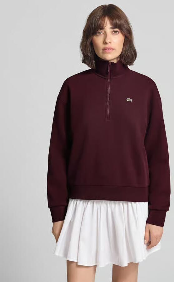 Lacoste relaxed fit sweatshirt van katoenmix - Foto 4