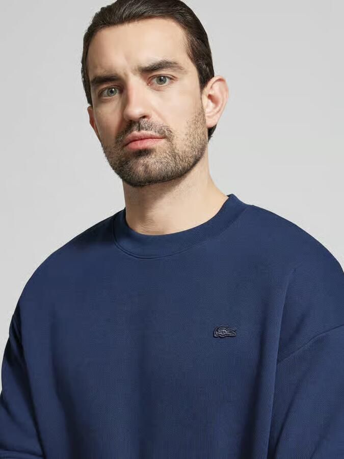 Lacoste relaxed fit sweatshirt van puur katoen