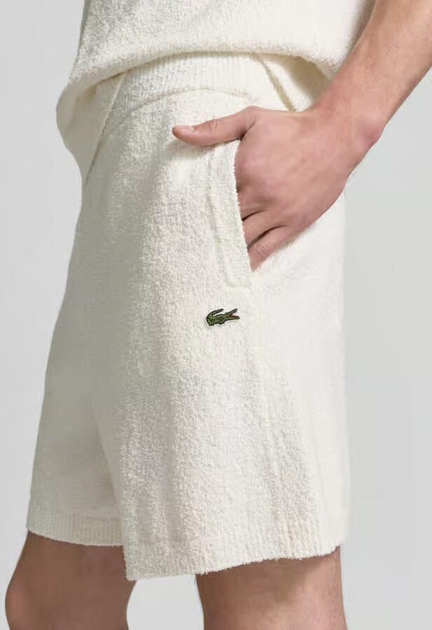 Lacoste relaxed fit sweatshorts van katoenmix