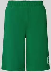 Lacoste relaxed fit sweatshorts van katoenmix