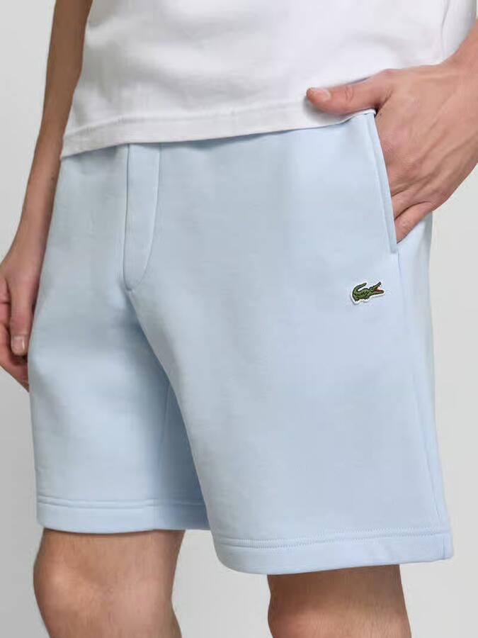 Lacoste relaxed fit sweatshorts van katoenmix