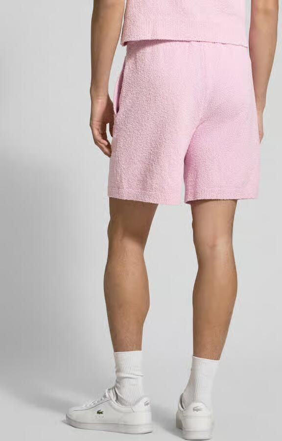 Lacoste relaxed fit sweatshorts van katoenmix