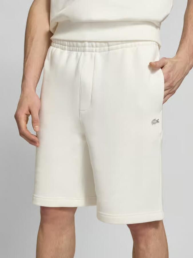 Lacoste relaxed fit sweatshorts van puur katoen