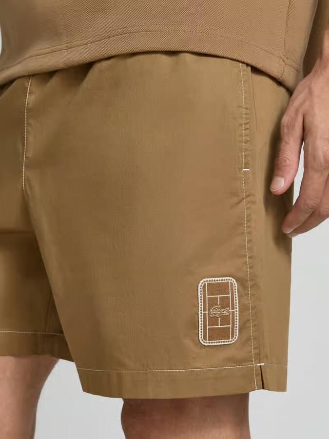 Lacoste relaxed fit sweatshorts van puur katoen