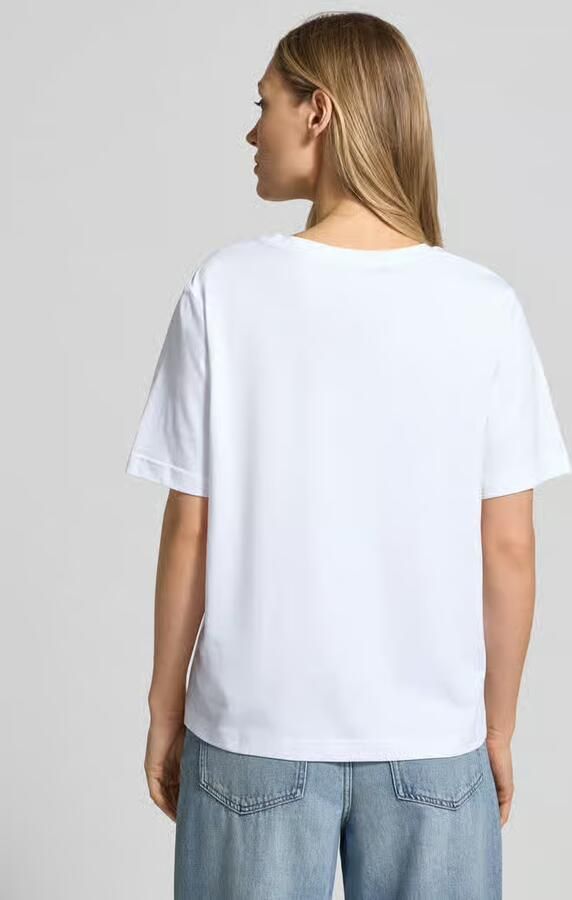 Lacoste Stijlvolle V-Hals T-Shirt White Dames - Foto 2