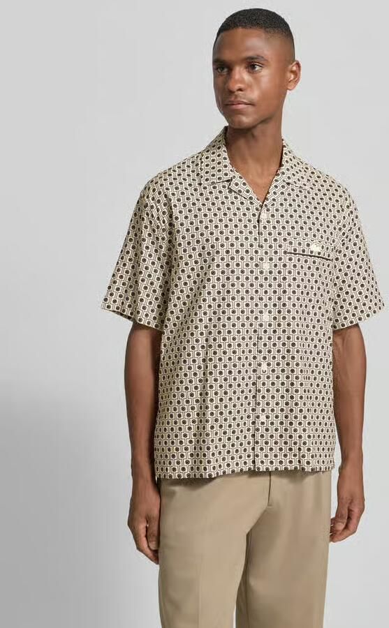 Lacoste Relaxed fit vrijetijdsoverhemd van een mix van katoen en viscose - Foto 2