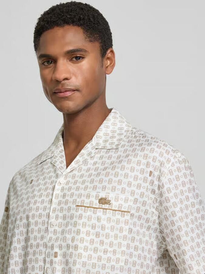 Lacoste relaxed fit vrijetijdsoverhemd van katoenmix model 'Tennisco'