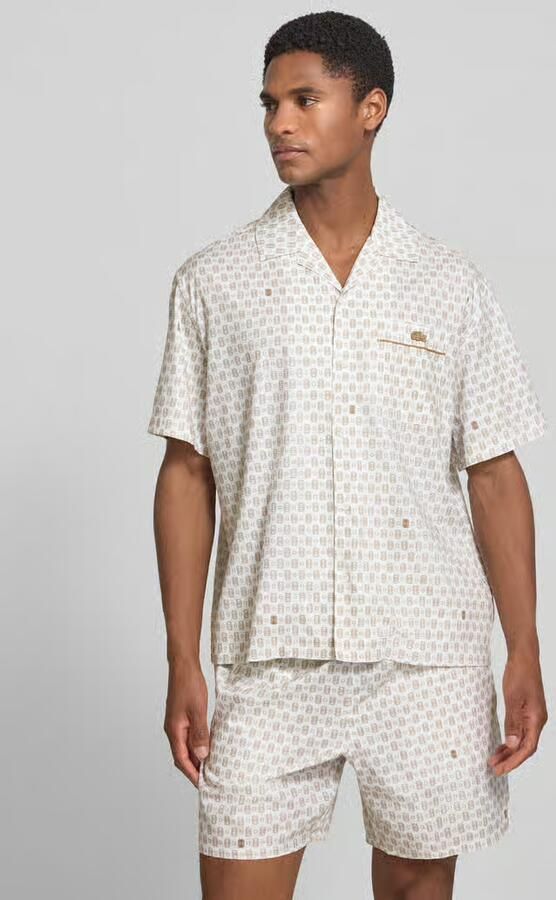 Lacoste relaxed fit vrijetijdsoverhemd van katoenmix model 'Tennisco' - Foto 3