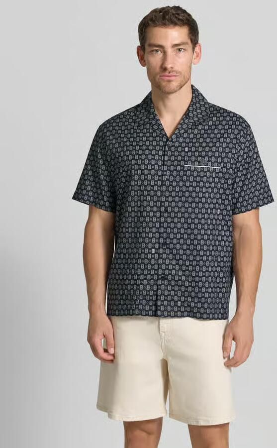 Lacoste relaxed fit vrijetijdsoverhemd van katoenmix model 'Tennisco' - Foto 3