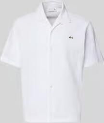 Lacoste relaxed fit vrijetijdsoverhemd van puur katoen