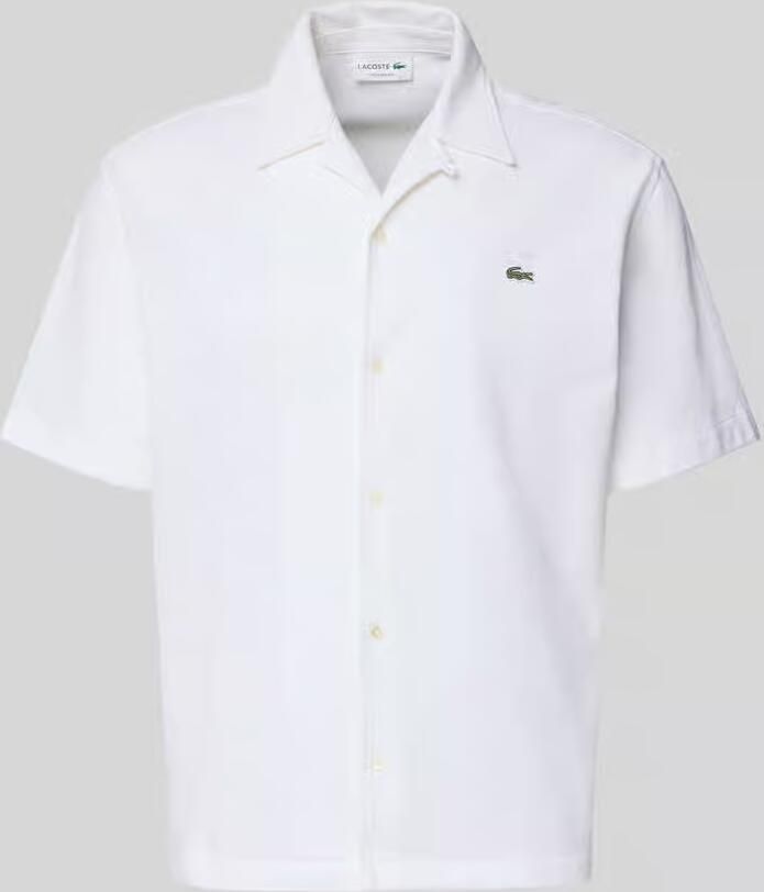 Lacoste relaxed fit vrijetijdsoverhemd van puur katoen - Foto 2