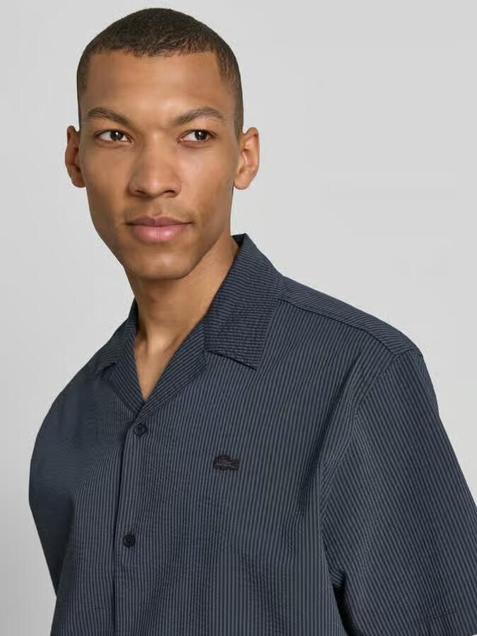 Lacoste relaxed fit vrijetijdsoverhemd van puur katoen