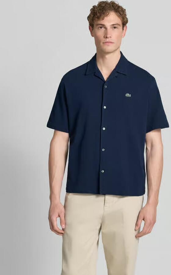 Lacoste relaxed fit vrijetijdsoverhemd van puur katoen - Foto 4