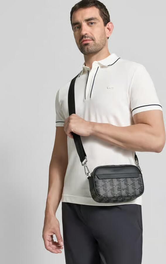 Lacoste Schoudertas met logo-monogram model 'REPORTER TAS' - Foto 4
