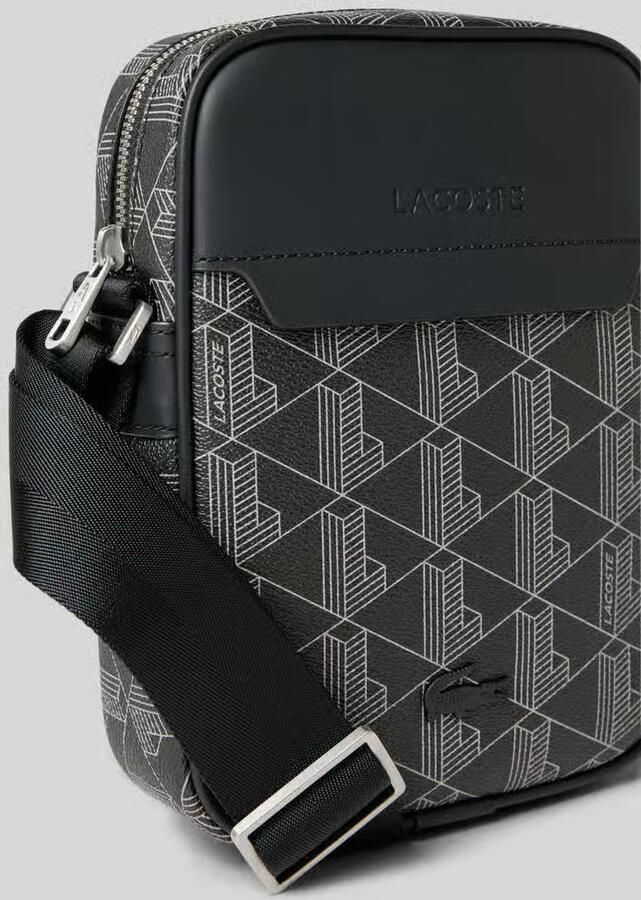 Lacoste Monogram Verticale Tas met Sleutelring Black Heren - Foto 4