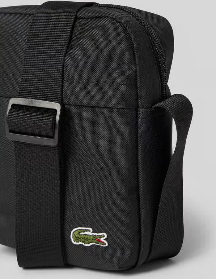Lacoste Zwarte Neocroc Schoudertas Black Heren