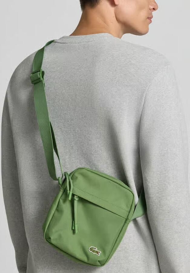 Lacoste schoudertas met gestikt logo - Foto 2