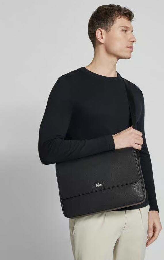 Lacoste schoudertas met labelapplicatie - Foto 2