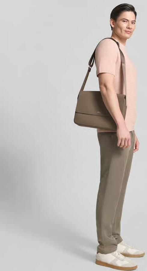 Lacoste schoudertas met labelapplicatie - Foto 2