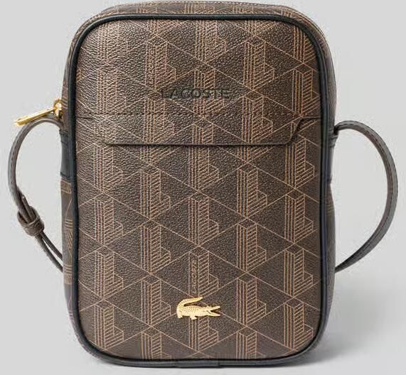 Lacoste Schoudertas met logoprint model 'Blend Vertical Camera Bag'