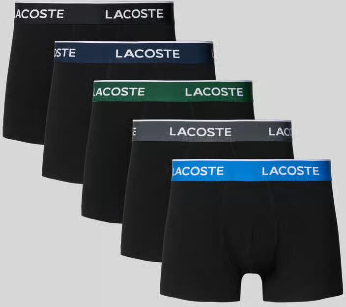Lacoste Skinny fit boxershort van katoenmix in een set van 5 stuks - Foto 2