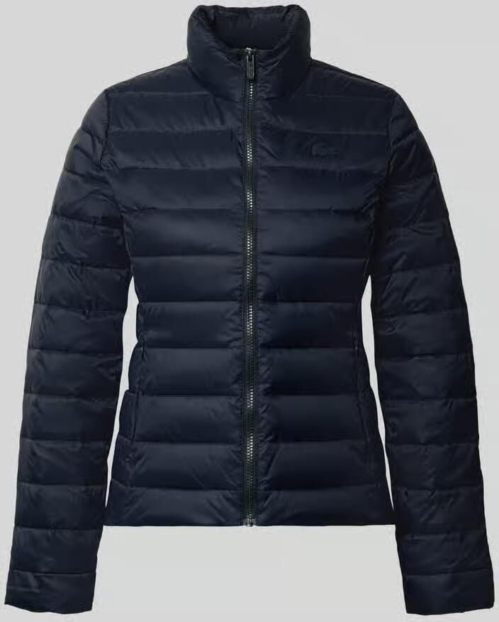 Lacoste Slim fit gewatteerd jack met logodetail