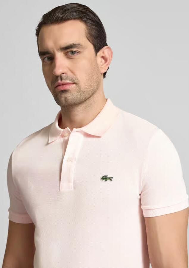 LACOSTE Heren Polo's & T-shirts Original L 12.12 Poloshirt Slim Fit Lichtroze - Foto 15