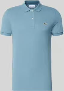 Lacoste slim fit poloshirt van puur katoen