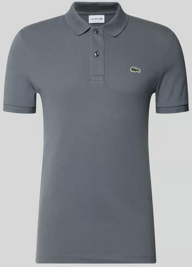 Lacoste slim fit poloshirt van puur katoen