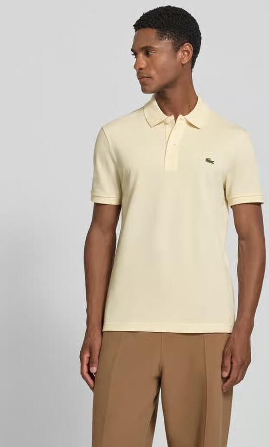 Lacoste Slim Fit Katoenen Polo Kleuren: Tortoise Amerikaanse Maten: L White Heren - Foto 4