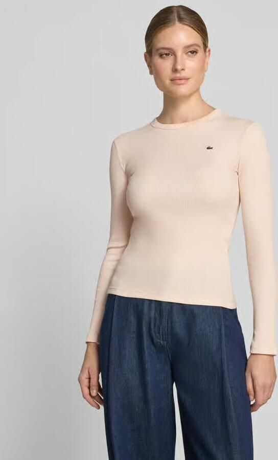 Lacoste slim fit shirt met lange mouwen van puur katoen - Foto 2