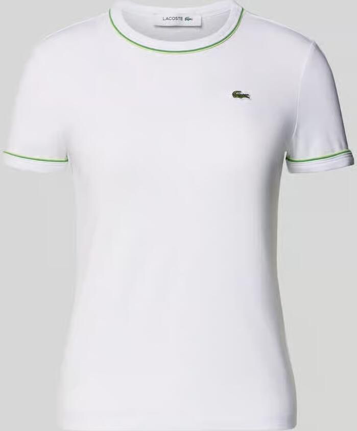 Lacoste Slim fit T-shirt van katoenmix - Foto 2