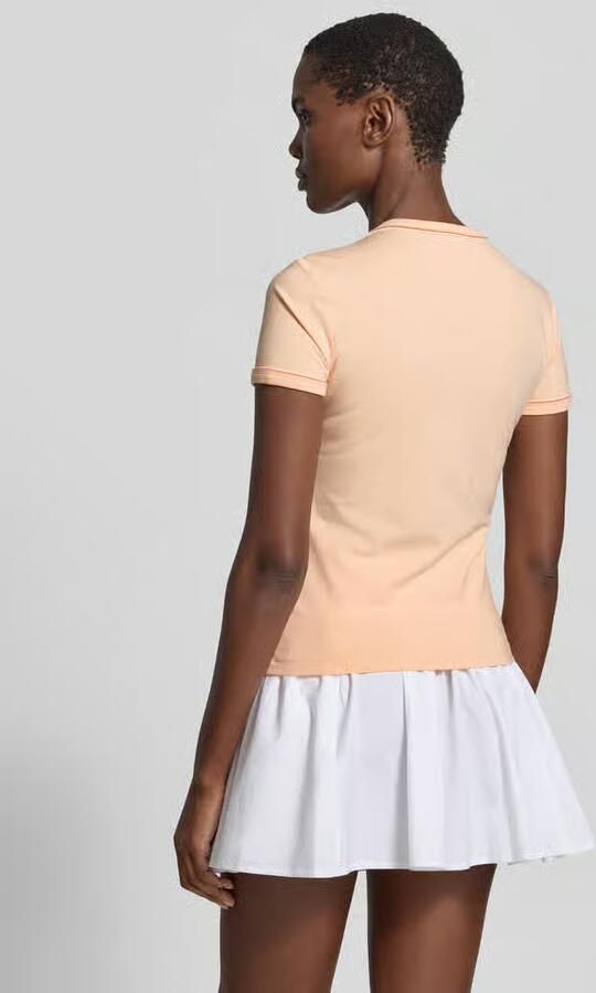 Lacoste Slim fit T-shirt van katoenmix