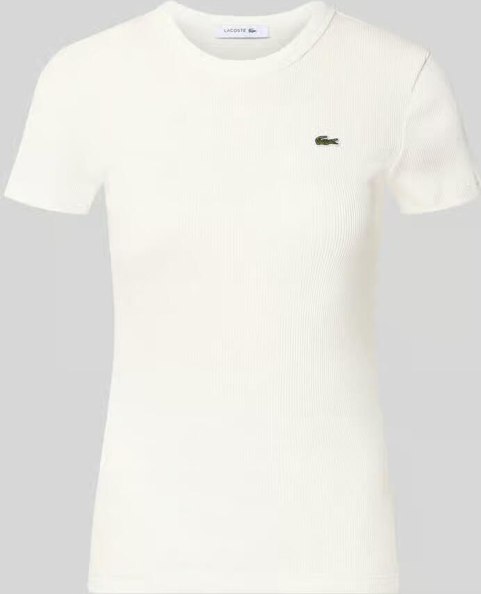 Lacoste slim fit T-shirt van zuiver katoen model 'TF5538' - Foto 2