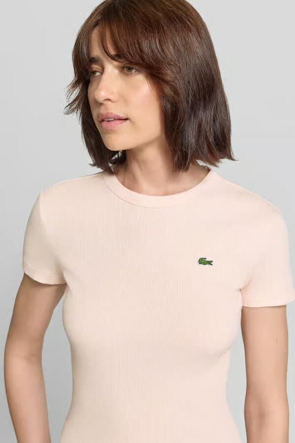 Lacoste slim fit T-shirt van zuiver katoen model 'TF5538' - Foto 2