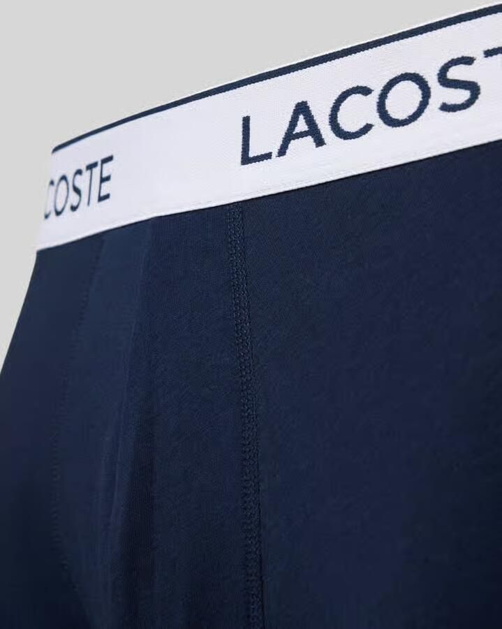 Lacoste slim fit trunks van katoenmix in set van 3