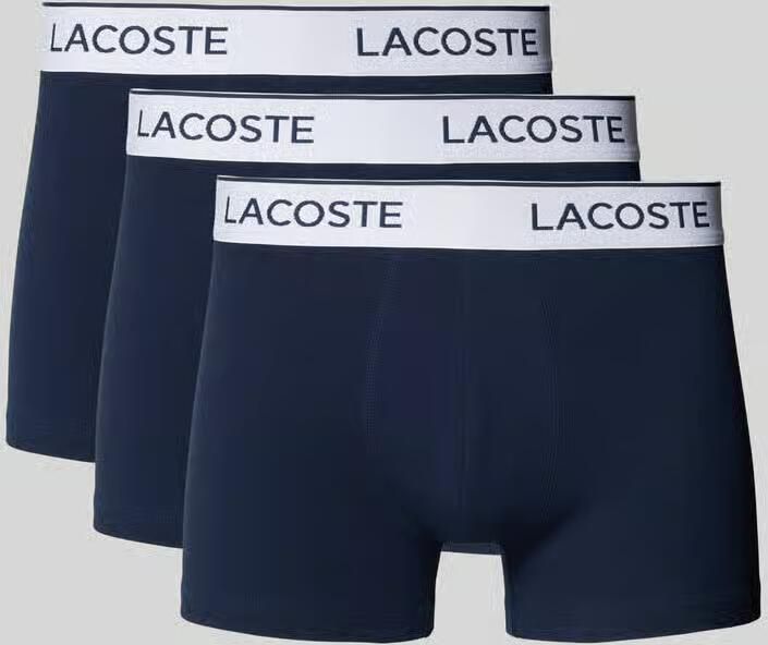 Lacoste slim fit trunks van katoenmix in set van 3 - Foto 2