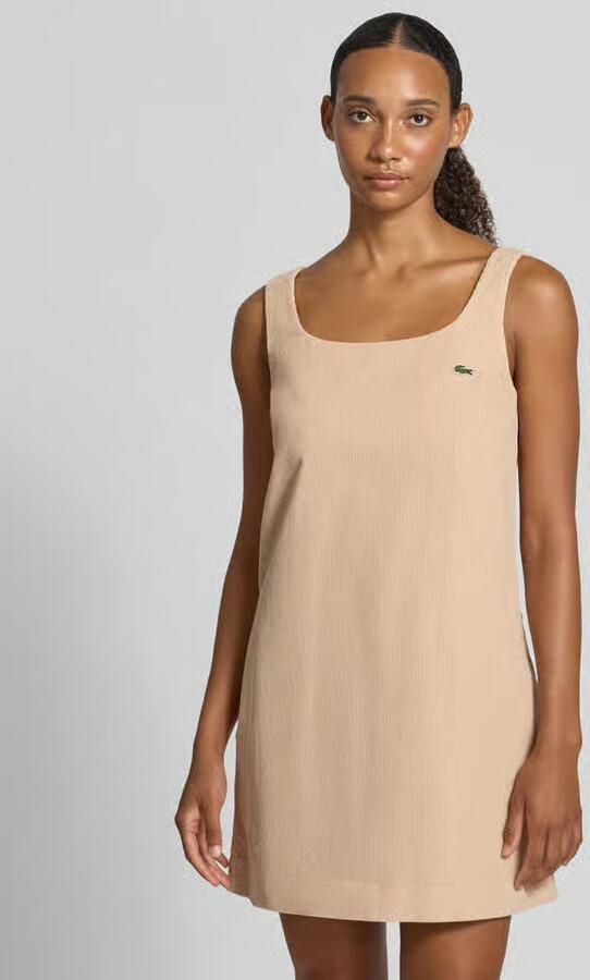 Lacoste Slim fit vrijetijdsjurk van puur katoen - Foto 2