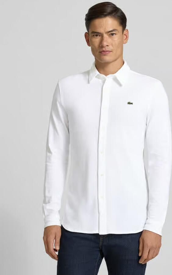 Lacoste Slim fit vrijetijdsoverhemd in gestructureerde look - Foto 2