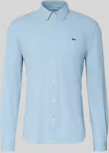 Lacoste slim fit vrijetijdsoverhemd van puur katoen