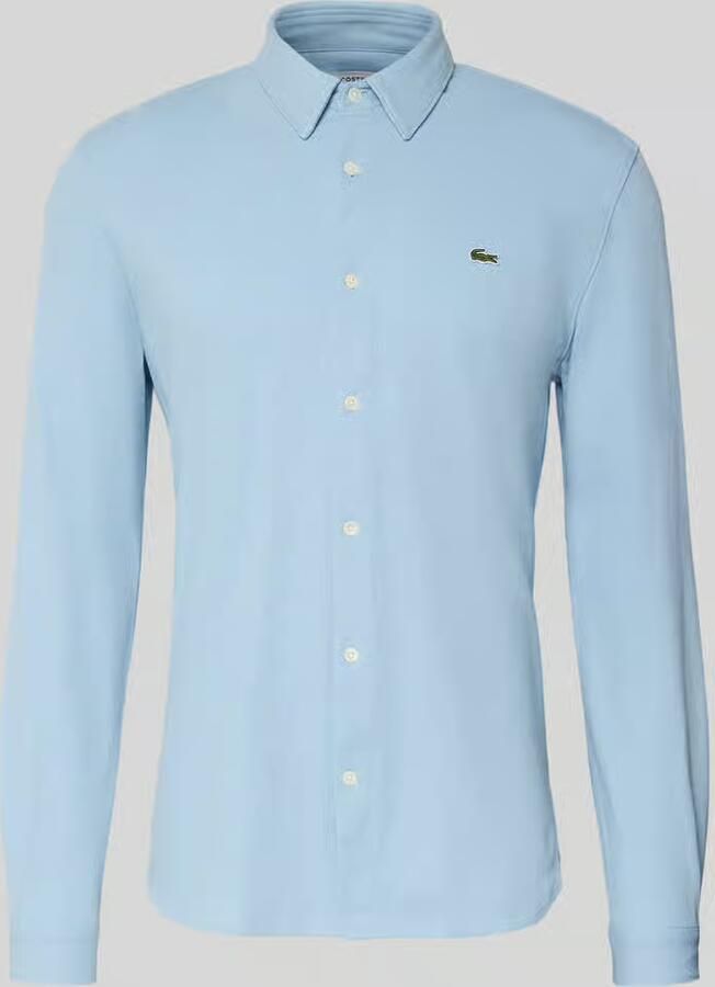 Lacoste slim fit vrijetijdsoverhemd van puur katoen - Foto 2