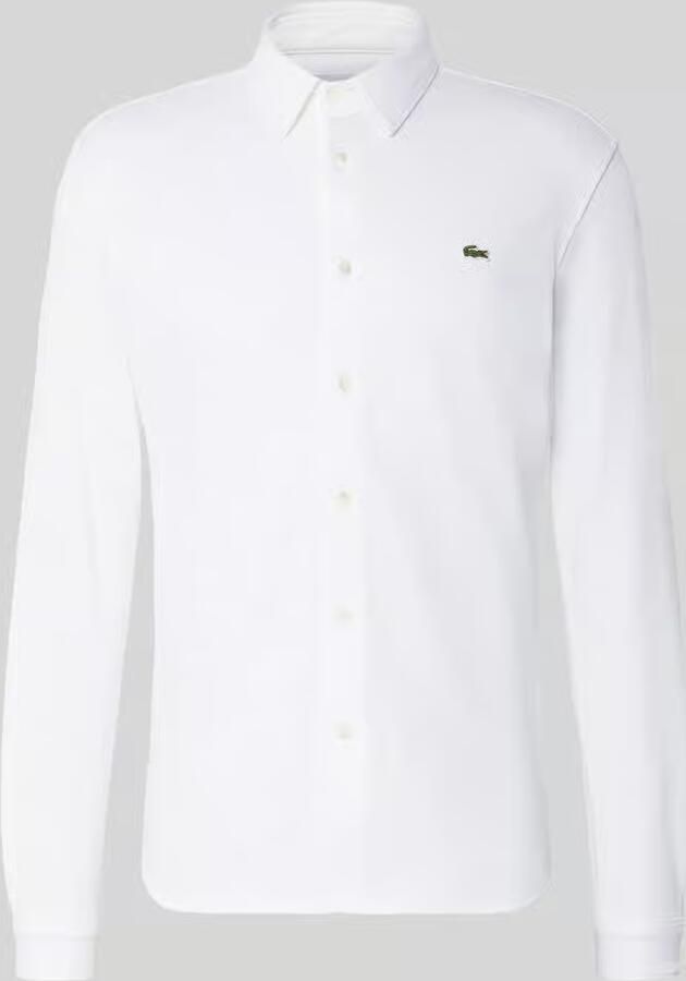 Lacoste Slim fit vrijetijdsoverhemd in gestructureerde look - Foto 2