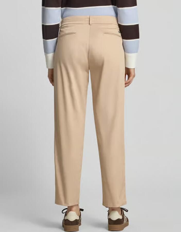 Lacoste straight fit chino van katoenmix