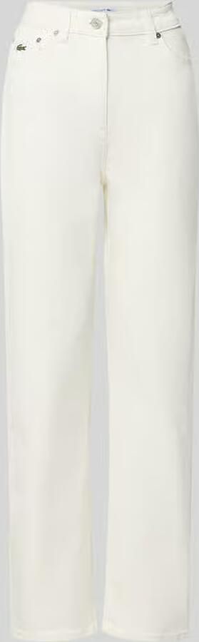 Lacoste straight fit jeans van katoenmix