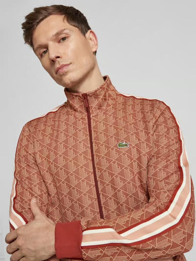 Lacoste Sweatshirt met rits Brown Heren
