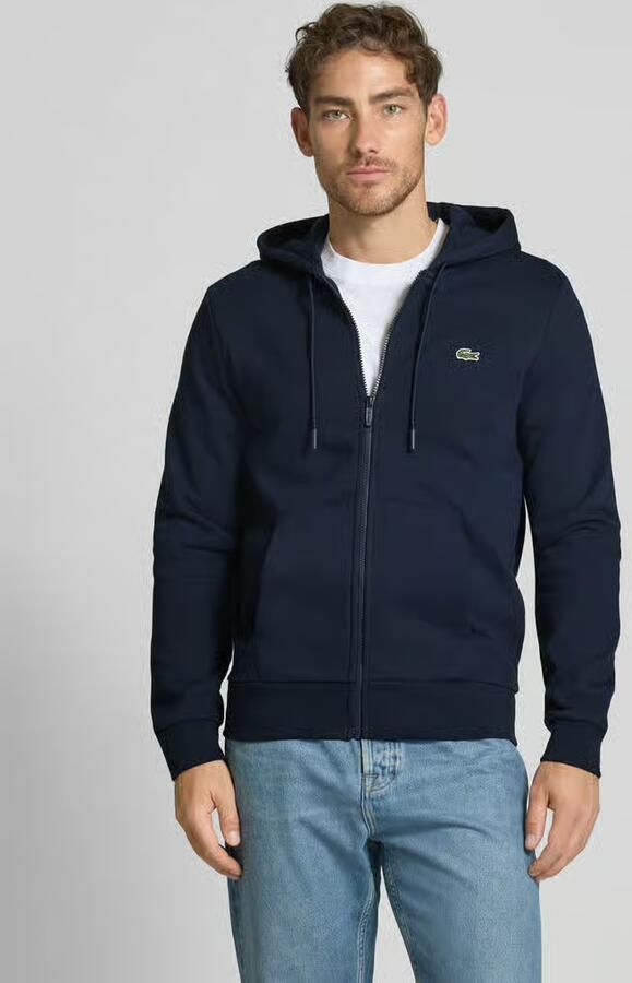 Lacoste Biologische Katoenen Hoodie Iconische Stijl Langdurig Comfort Blue Heren - Foto 3