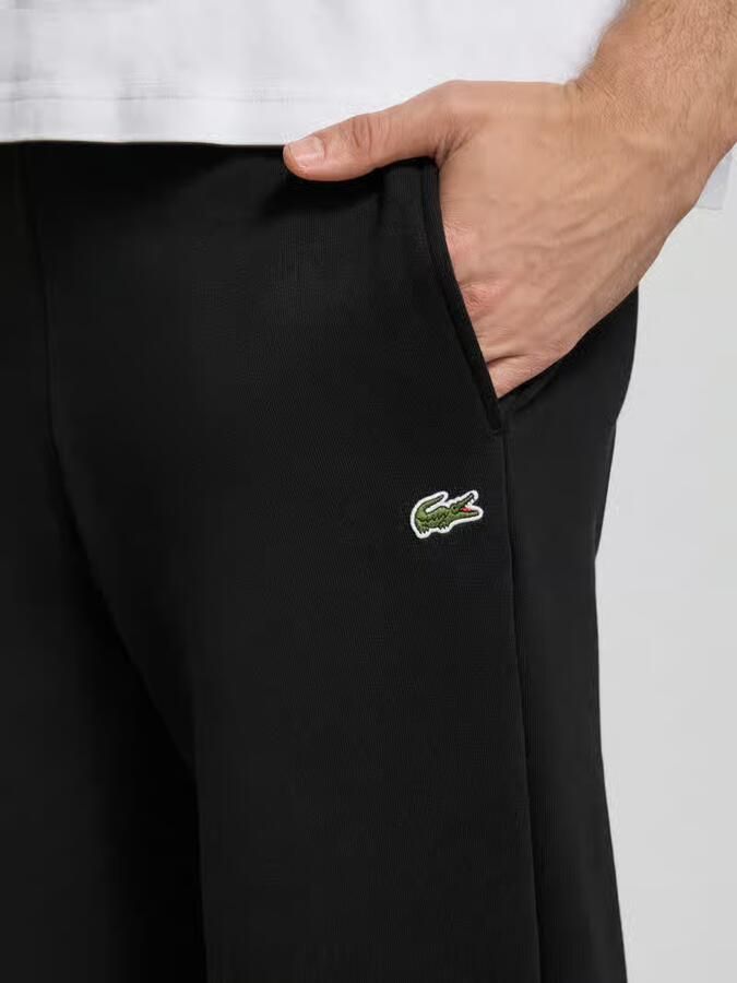 Lacoste Geborsteld Fleece Trainingsbroek Black Heren