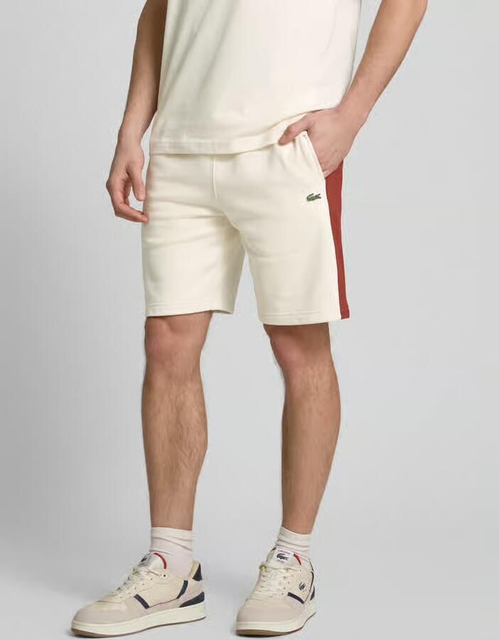 Lacoste Sweatshorts met labeldetail - Foto 2