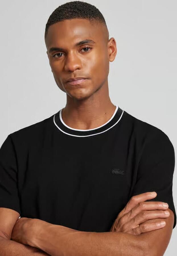 Lacoste Regular Fit T-shirt van katoenmix